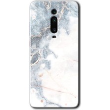Gramaphone Xiaomi Mi 9t Kılıf Hd Desen Baskılı Arka Kapak - White Marble