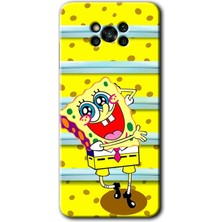 Gramaphone Poco X3 Pro Kılıf Hd Desen Baskılı Arka Kapak - Aşık Sünger Bob