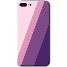 Gramaphone Apple iPhone 7 Plus Kılıf Hd Desen Baskılı Arka Kapak + Kırılmaz Cam - Oblique