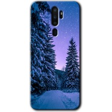 Gramaphone Oppo A5 2020 Kılıf Hd Desen Baskılı Arka Kapak - Kış Manzarası