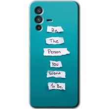 Gramaphone Vivo V23 5g Kılıf Hd Desen Baskılı Arka Kapak + Kırılmaz Cam - Want You