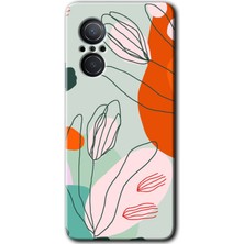 Gramaphone Huawei Nova 9 Se Kılıf Hd Desen Baskılı Arka Kapak - Vektör Çiçekler