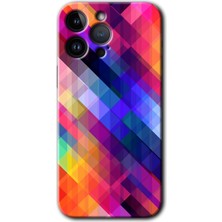 Gramaphone Apple iPhone 14 Pro Max Kılıf Hd Desen Baskılı Arka Kapak - Multi Oblique
