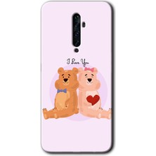 Gramaphone Oppo Reno 2z Kılıf Hd Desen Baskılı Arka Kapak - Sevgili Ayıcık
