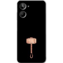 Gramaphone Realme 10 4g Uyumlu Kılıf Hd Desen Baskılı Arka Kapak - Thor Çekiç