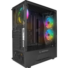 Rampage Fusıon 650W 80+ Bronze Temperli Camlı 4*rainbow Fanlı Gaming Oyuncu Kasası