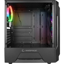 Rampage Fusıon 650W 80+ Bronze Temperli Camlı 4*rainbow Fanlı Gaming Oyuncu Kasası