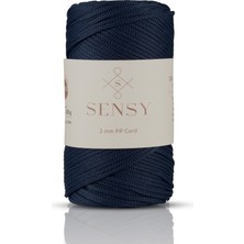 Sensy Polyester Makrome Ip 3 mm 250 Gram Makrome Ipi 120 Metre Supla Ip ve Çanta Ipliği