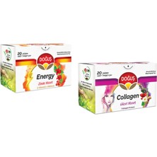 Doğuş Collagen ve  Energy Doğuş Süzen Bardak Poşet Çay