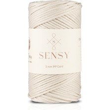 Sensy Polyester Makrome Ip 3 mm 250 Gram Makrome Ipi 120 Metre Supla Ip ve Çanta Ipliği