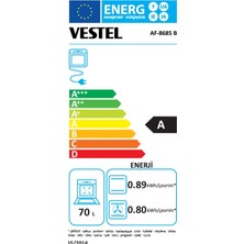 Vestel AF-8685 B 69 Lt A Enerji Sınıfı Ankastre Fırın