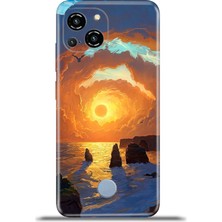 Cupcase Reeder S23 Pro Max Kılıf Esnek Silikon Kamera Koruma 4K Desenli Özel Tasarım - Gündoğumu