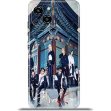 Cupcase Reeder S23 Pro Max Kılıf Esnek Silikon Kamera Koruma 4K Desenli Özel Tasarım - Stray Kids