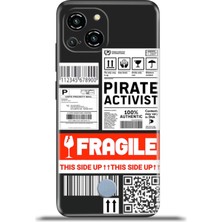 Cupcase Reeder S23 Pro Max Kılıf Esnek Silikon Kamera Koruma 4K Desenli Özel Tasarım - Fragile