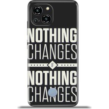 Cupcase Reeder S23 Pro Max Kılıf Esnek Silikon Kamera Koruma 4K Desenli Özel Tasarım - Nothing Changes