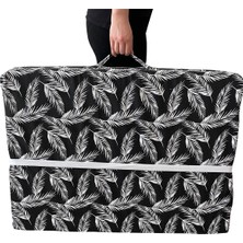 Nelson Vip Katlanır Yer Yatağı (8 cm Kalın)Sünger Yatak 80X180X8 Cm-Siyah Tüy