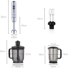 Korkmaz Mia Mega Blender Set InoxKrom