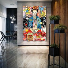 SML Tablo Efsane Ressam Sokak Sanatı Grafiti Dikey Kanvas Tablo