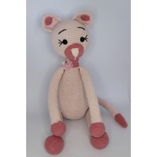 Ilgaz Shop Design Amigurumi Organik Pembe Sevimli Zürafa