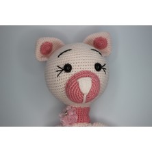 Ilgaz Shop Design Amigurumi Organik Pembe Sevimli Zürafa