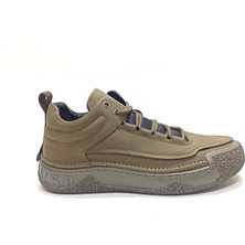Marcomen Haki Yeşil Deri Erkek Sneaker Ayakkabı