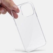 Fitcase iPhone 15 Pro Kılıf Kamera Korumalı Silikon Şeffaf Arka Kapak