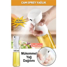 Deftion Cam Sprey Şişe Yağdanlık Airfryer Püskürtmeli Yağlık Fısfısı Püskürtücü 2'li