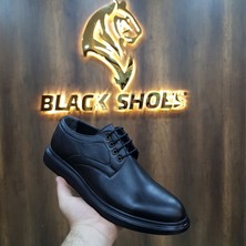 Black Shoes Erkek Günlük Deri Dişli Taban Klasik Ayakkabı