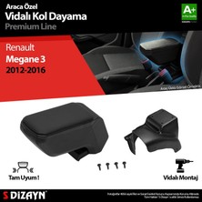 Drs Tuning Renault Megane 3 Abs Vidalı Kol Dayama Kolçak Siyah 2012-2016 A+Kalite