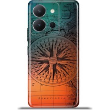 Cupcase Vivo Y36 4g Kılıf Esnek Silikon Kamera Koruma 4K Desenli Özel Tasarım - Rota