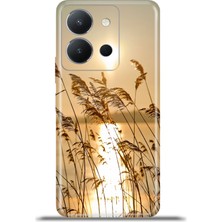 Cupcase Vivo Y36 4g Kılıf Esnek Silikon Kamera Koruma 4K Desenli Özel Tasarım - Günbatımı 90