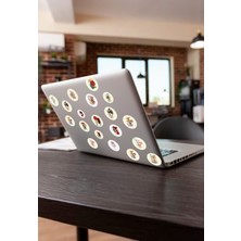 MeyArt Ajans Çiçek Temalı Çok Amaçlı Etiket-Laptop, Notebook, Tablet  Vs. Sticker