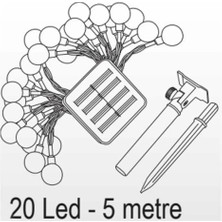 Delux Lighting 20W Solar 5 Metre 7 Mod Işık Zinciri FL-3201