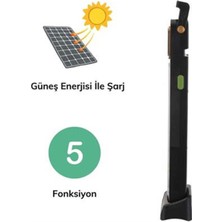 Ofüm 5 Fonksiyonlu Güneş Enerjisi Ile Şarj Olabilen 48 Ledli Işıldak,aydınlatma PR-3838