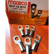 Maasco (5 Adet) 25 Mm² Skp-Sıkmalı Kablo Pabucu M5 (Elektorlitik Bakır) St-25-M8