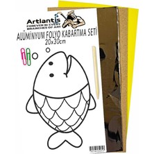 Artlantis Alüminyum Folyo Kabartma Seti 20 x 30 cm Deney Malzemesi 1 Paket Aliminyum Folyo Seti Kabartma