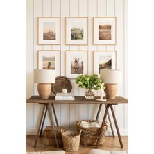 Artavessa 6 Parça Gerçek Ahşap Çerçeveli Tablo Seti