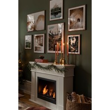 Artavessa 7 Parça Ahşap Çerçeve Görünümlü Mdf Tablo Seti