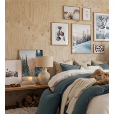 Artavessa 8 Parça Ahşap Çerçeve Görünümlü Mdf Tablo Seti