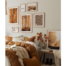 Artavessa 6 Parça Ahşap Çerçeve Görünümlü Mdf Tablo Seti