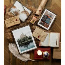 Artavessa 3 Parça Ahşap Çerçeve Görünümlü Mdf Tablo Seti