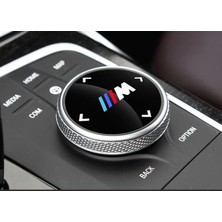 Bmw M Logolu Multımedya Düğme Üzeri Stıcker (48 Mm)