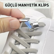 Palwin Takbırak Manyetik Elastik Bağcık, Çocuk, Yaşlı, Spor, Bot Için Lastikli Ayakkabı Bağcığı