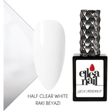 Ellea Nail Profesyonel Kalıcı Oje 15 ml Half Clear Whıte Rakı Beyazı