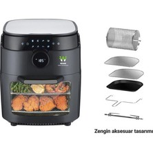 Wiami Airfryer Oven 12 Litre Akıllı Hava Fritözü