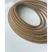 Keserler Büyük Yuvarlak Çember Ahşap Model 11'li Ham Mdf Boyanabilir Vidasız Kasnak Rüya Kapanı 4mm 40CAP