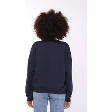 Owut Collection Kadın Bisiklet Yaka Baskılı Sweatshirt