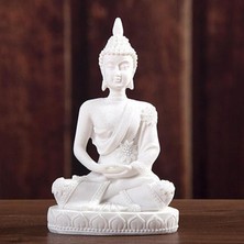 Toyra 3 Inç Oturmuş Meditasyon Kum Buda Heykeli Heykeli (Yurt Dışından)