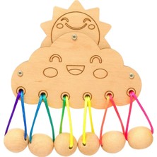 Toyra Montessori Busy Board Dıy Aksesuarları Okul Öncesi Bulutlar Için Materyal Geliştirme (Yurt Dışından)