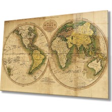 Bay Çağrı Dünya Haritası 12 Cam Tablo